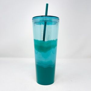Starbucks venti cup- blue wave